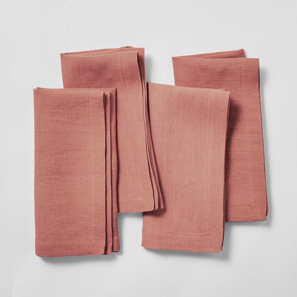 imageSur La Table Linen Napkins Set of 4 BlueTerracotta