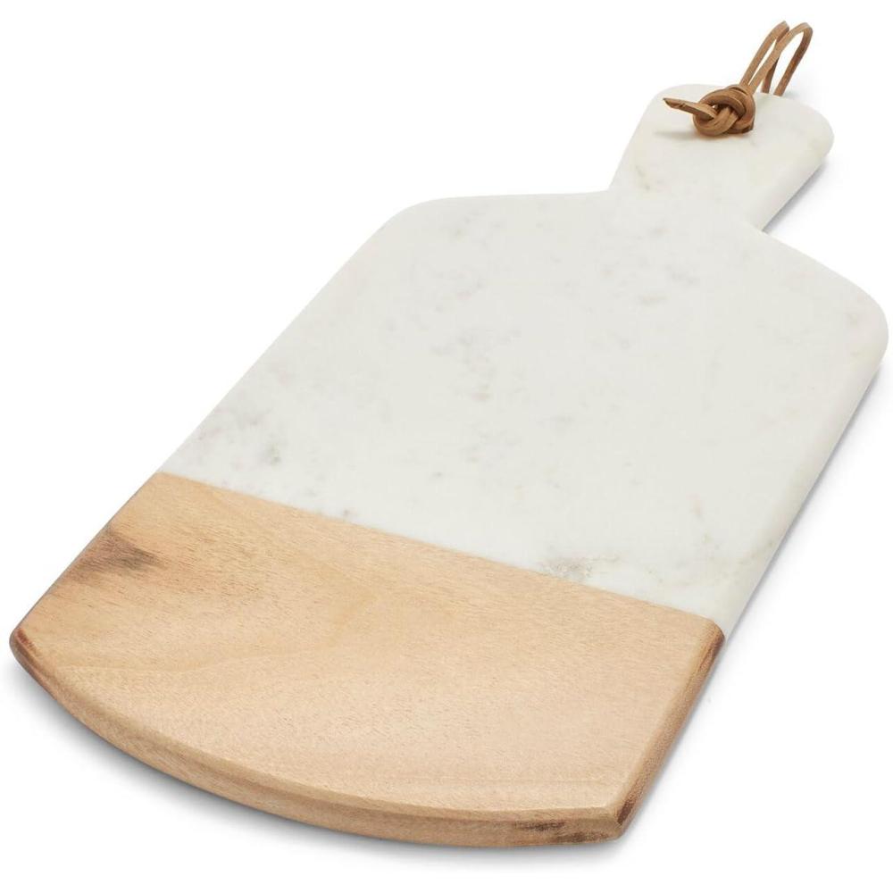 imageSur La Table Marble and Acacia Wood Serving Paddle White