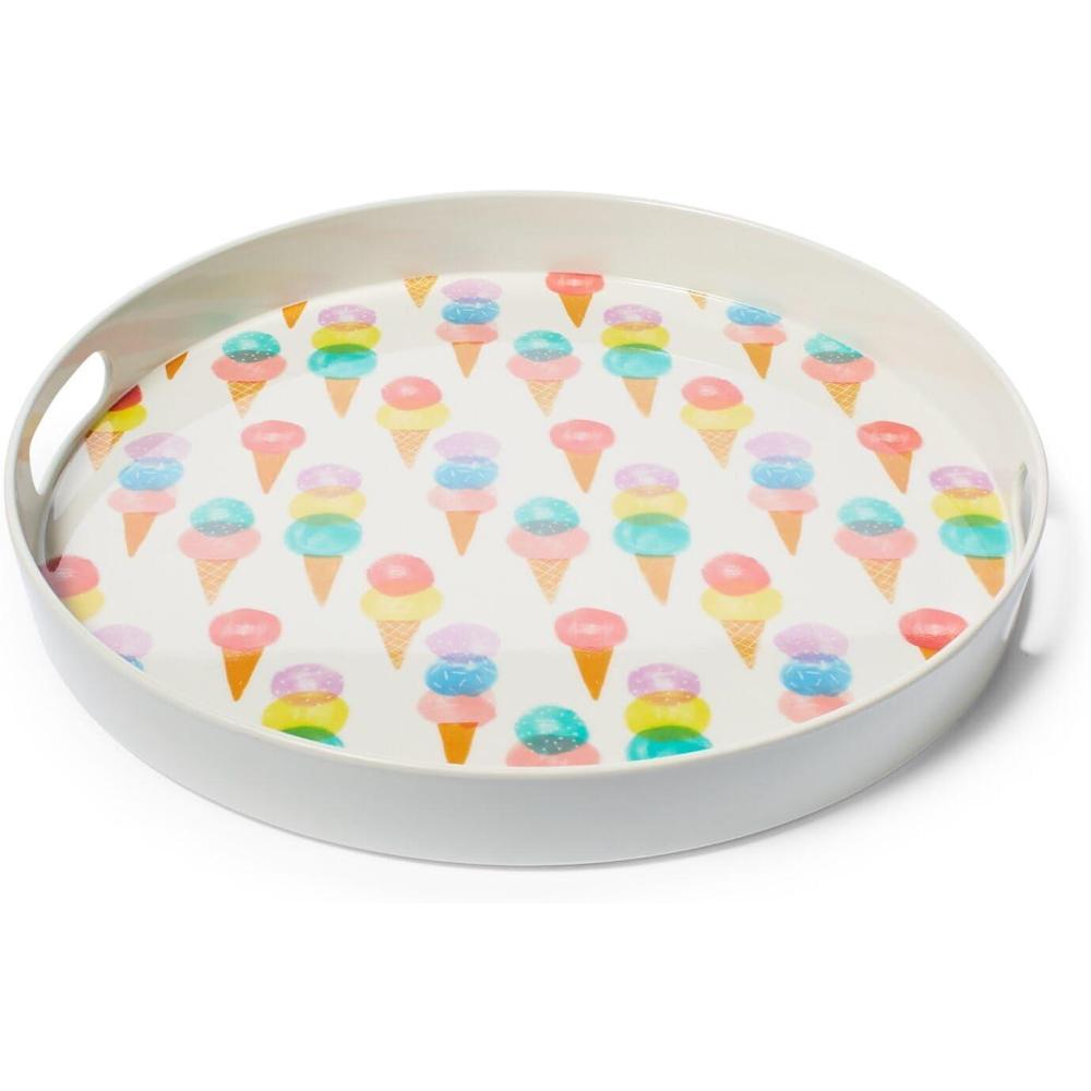imageSur La Table Melamine Ice Cream Round Tray White