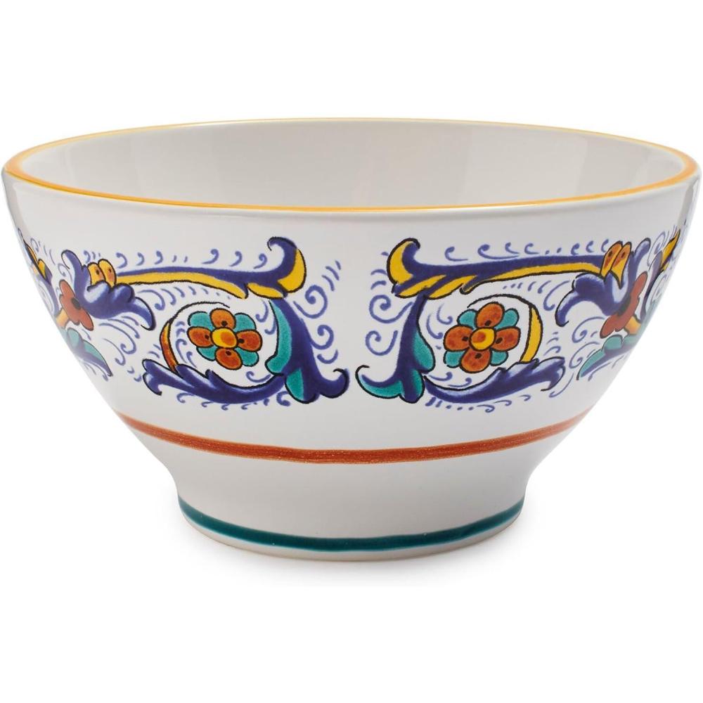 imageSur La Table Nova Deruta HandPainted Ceramic Bowl 55 Colorful Italian Earthenware for Cereal Rice Salad amp More Made in Italy