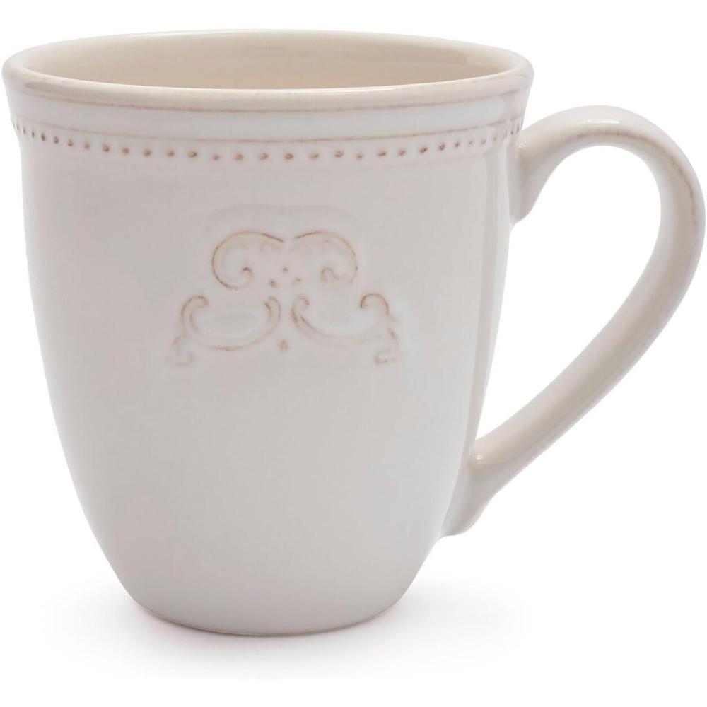 imageSur La Table Pearl Stoneware Medallion Mug White