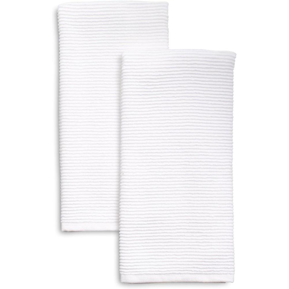 imageSur La Table Ribbed Kitchen Towels Set of 2 Oversized 30 x 20 SuperAbsorbent 100 Turkish Cotton Dish Towels Durable amp Machine Washable