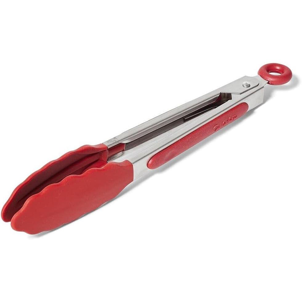 imageSur La Table SiliconeTipped Tongs 7 Dark RedDark Red