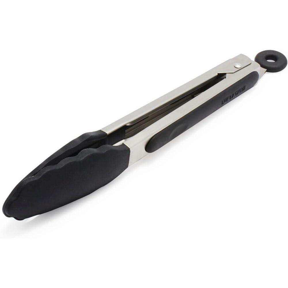 imageSur La Table SiliconeTipped Tongs 9 BlackBlack