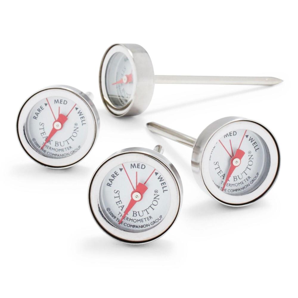 imageSur La Table Stainless Steel Steak Button Thermometers Silver