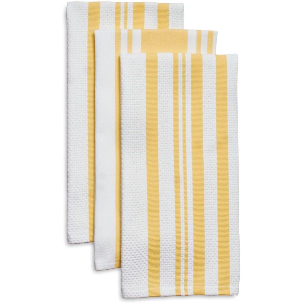 imageSur La Table Striped Kitchen Towels Set of 3 BlueberryChamomile