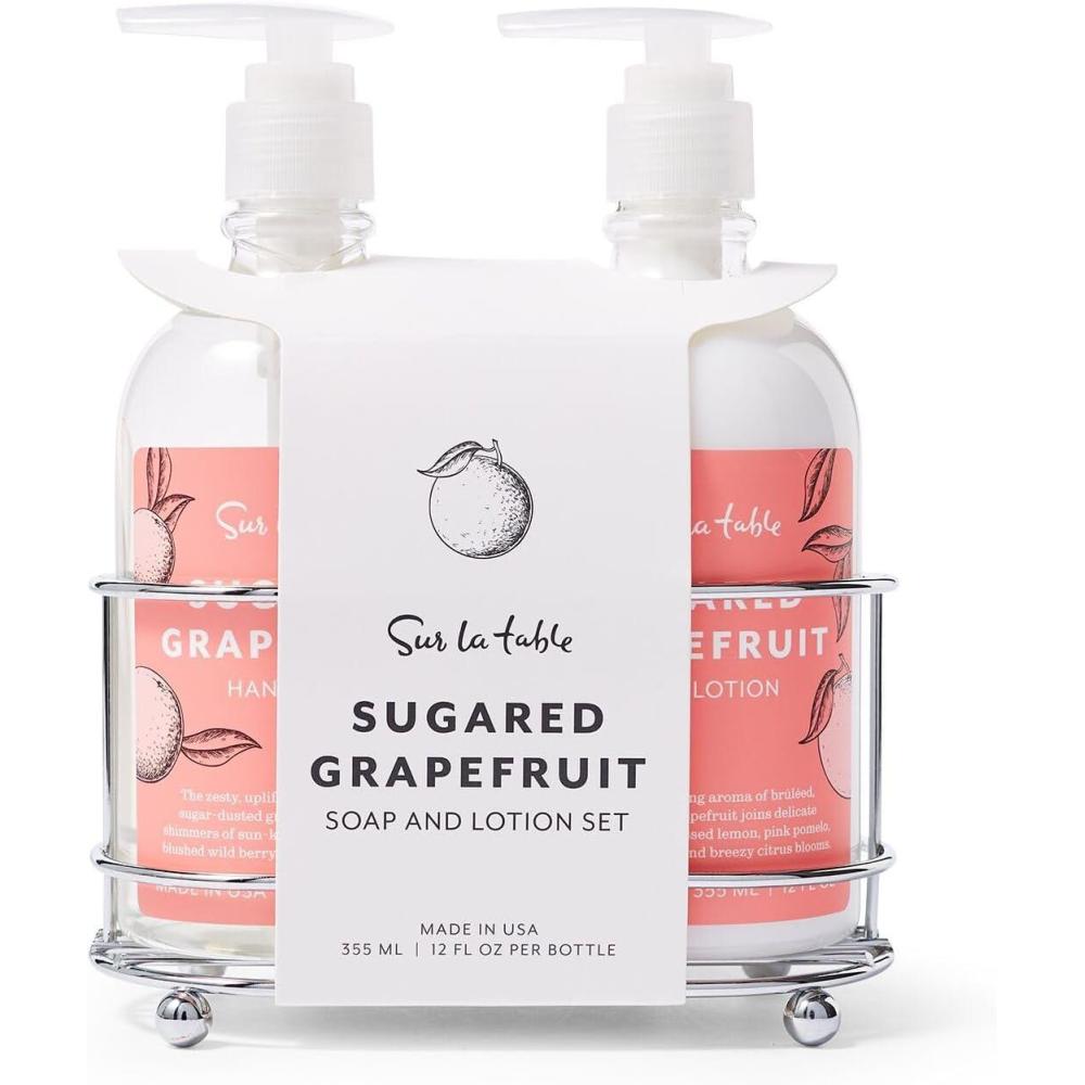 imageSur La Table Sugared Grapefruit Soap amp Lotion Caddy Set
