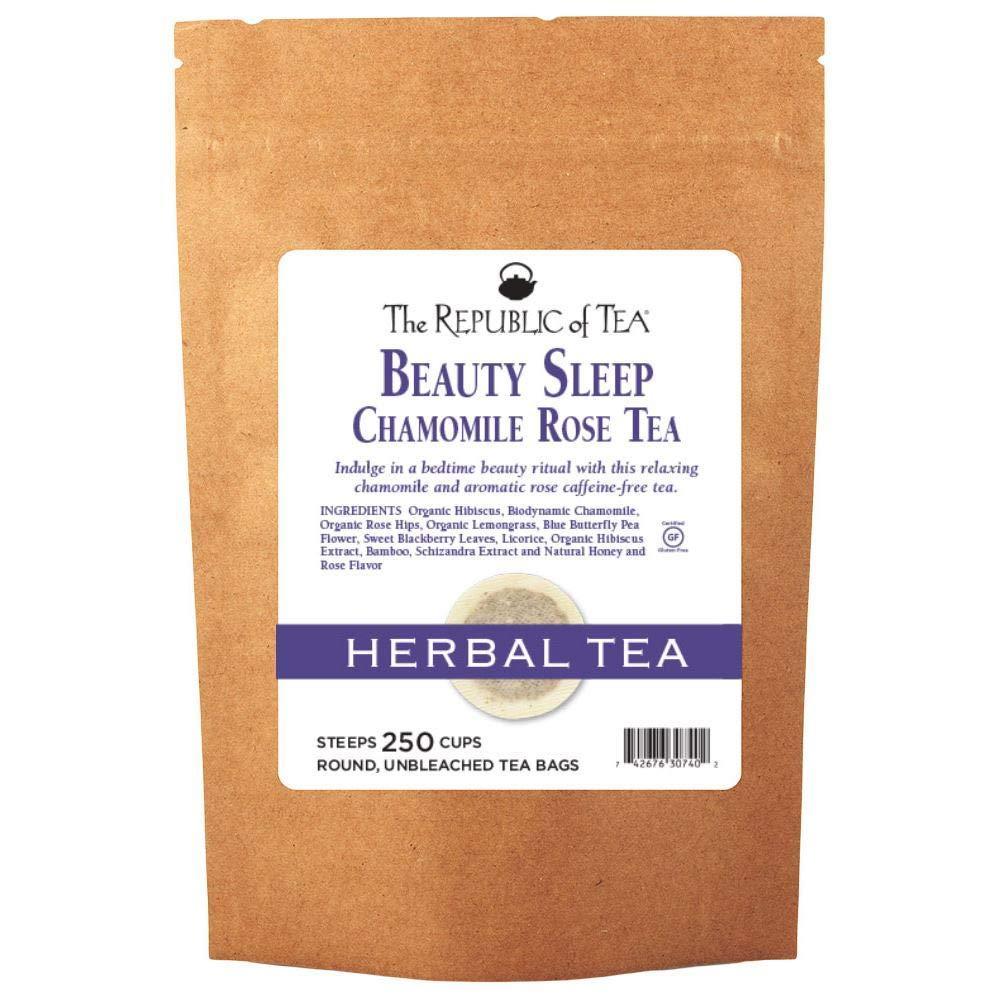 imageThe Republic of Tea  Beautifying Botanicals Beauty Sleep Chamomile Rose Herbal Tea Bags 36 count250 Count Pack of 1