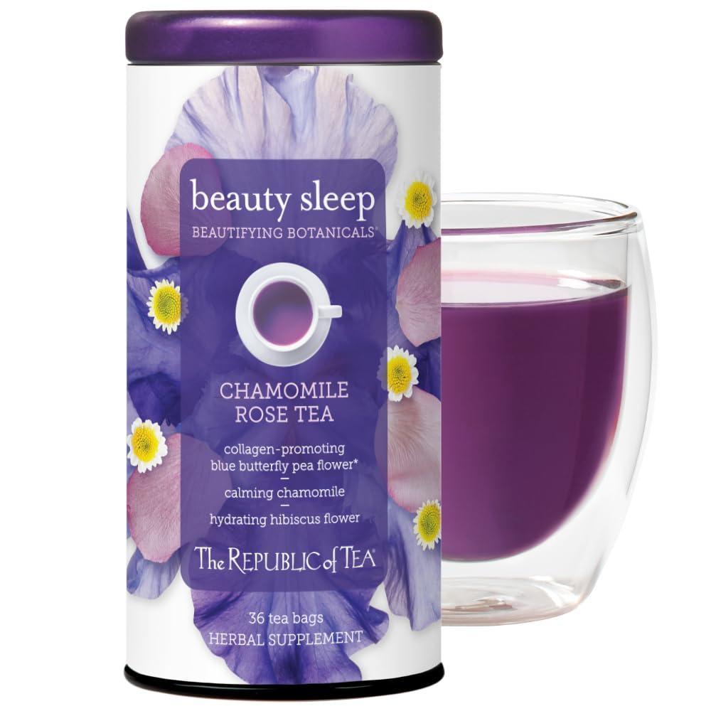 imageThe Republic of Tea Beautifying Botanicals Beauty Sleep Chamomile Rose Herbal Tea Bags 36 count36 Count Pack of 1