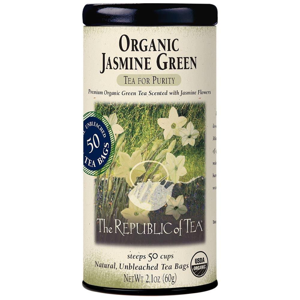 imageThe Republic of Tea Organic Jasmine Green Tea 50 Tea Bags21 Ounce Pack of 1