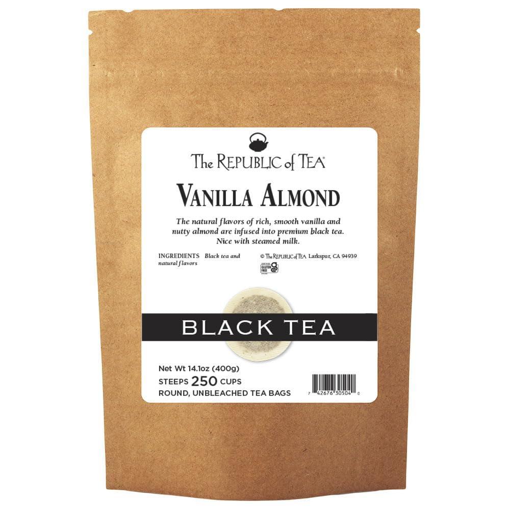 imageThe Republic of Tea Vanilla Almond Black Tea Tin 50 Tea Bags Naturally Caffeinated250 Count Pack of 1