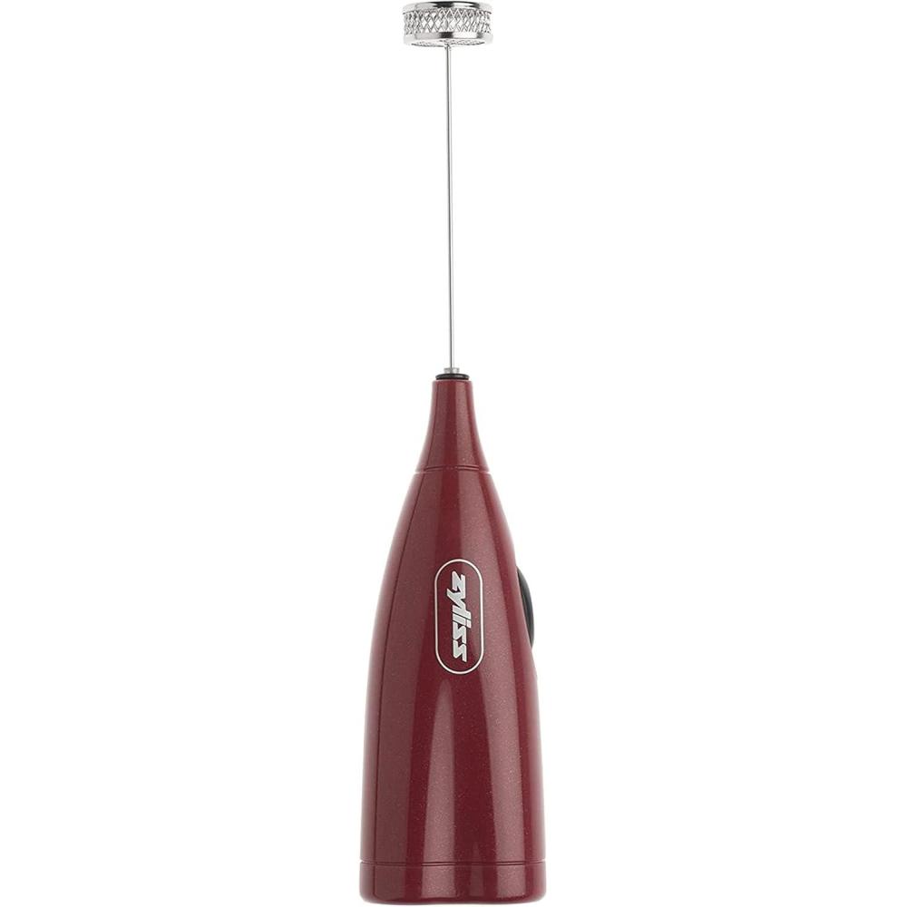 imageZyliss Handheld Electric Milk Frother Wand  Versatile Drink Mixer  Frother for Coffee Cappuccinos Lattes or Shakes for Perfect Foam Hot or Cold  RedRed