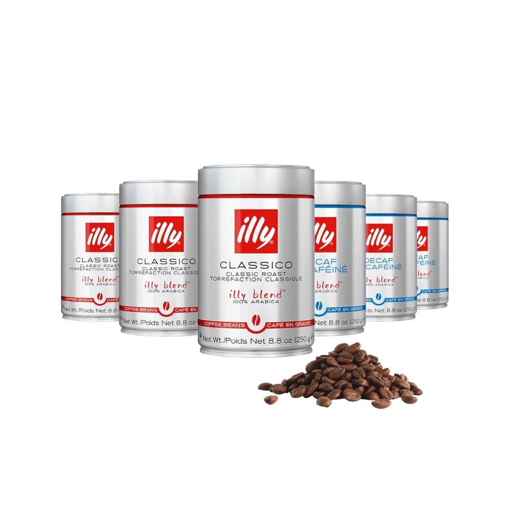 imageilly Whole Bean Coffee  Perfectly Roasted  Colombia Medium Roast  Smooth Taste Notes of Fruit  Fruit Notes  100 Arabica Beans  No Preservatives  88 OunceClassico Medium Roast  Decaf Medium Roast