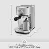 Breville Bambino Plus Espresso Machine BES500BSS, Brushed Stainless Steel(Black Truffle)