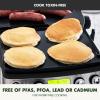 GreenPan Elite 7-in-1 Multi-Function Contact Grill & Griddle, Healthy Ceramic Nonstick, Grill & Waffle Plates, Adjustable Shade & Shear, Closed Press/Open Flat Surface, PFAS-Free, Cream White(Black)