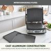 GreenPan Elite 7-in-1 Multi-Function Contact Grill & Griddle, Healthy Ceramic Nonstick, Grill & Waffle Plates, Adjustable Shade & Shear, Closed Press/Open Flat Surface, PFAS-Free, Cream White(Graphite)