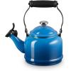 Le Creuset Enamel On Steel Demi Tea Kettle with Metal Finishes, 1.25 qt., Flame(Marseille)