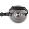Le Creuset Enamel On Steel Demi Tea Kettle with Metal Finishes, 1.25 qt., Flame(Oyster)