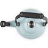 Le Creuset Enamel On Steel Demi Tea Kettle with Metal Finishes, 1.25 qt., Flame(Sea Salt)