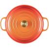 Le Creuset Enameled Cast Iron Signature Braiser, 3.5 qt., Cerise(Flamme Doree)