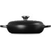 Le Creuset Enameled Cast Iron Signature Braiser, 3.5 qt., Cerise(Licorice)