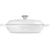 Le Creuset Enameled Cast Iron Signature Braiser, 3.5 qt., Cerise(Marble)