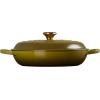Le Creuset Enameled Cast Iron Signature Braiser, 3.5 qt., Cerise(Olive)