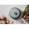 Le Creuset Enameled Cast Iron Signature Braiser, 3.5 qt., Cerise(Sea Salt)