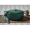 Le Creuset Enameled Cast Iron Signature Oval Dutch Oven, 9.5 qt., Cerise(Artichaut)