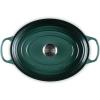 Le Creuset Enameled Cast Iron Signature Oval Dutch Oven, 9.5 qt., Cerise(Artichaut)