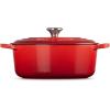Le Creuset Enameled Cast Iron Signature Oval Dutch Oven, 9.5 qt., Cerise(Cerise)