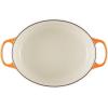 Le Creuset Enameled Cast Iron Signature Oval Dutch Oven, 9.5 qt., Cerise(Flamme Doree)