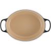 Le Creuset Enameled Cast Iron Signature Oval Dutch Oven, 9.5 qt., Cerise(Licorice)