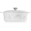Le Creuset Enameled Cast Iron Signature Oval Dutch Oven, 9.5 qt., Cerise(Marble)