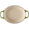 Le Creuset Enameled Cast Iron Signature Oval Dutch Oven, 9.5 qt., Cerise(Olive)
