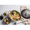 Le Creuset Enameled Cast Iron Signature Oval Dutch Oven, 9.5 qt., Cerise(Oyster)