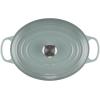 Le Creuset Enameled Cast Iron Signature Oval Dutch Oven, 9.5 qt., Cerise(Sea Salt)