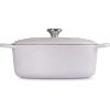 Le Creuset Enameled Cast Iron Signature Oval Dutch Oven, 9.5 qt., Cerise(Shallot)