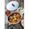 Le Creuset Enameled Cast Iron Signature Oval Dutch Oven, 9.5 qt., Cerise(White)