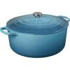 Le Creuset Enameled Cast Iron Signature Round Dutch Oven, 13.25 qt., Cerise(Marine)