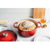 Le Creuset Enameled Cast Iron Signature Round Dutch Oven, 7.25 qt., Sea Salt(Cerise)