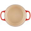 Le Creuset Enameled Cast Iron Signature Round Dutch Oven, 7.25 qt., Sea Salt(Cerise)