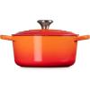 Le Creuset Enameled Cast Iron Signature Round Dutch Oven, 7.25 qt., Sea Salt(Flame)