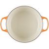 Le Creuset Enameled Cast Iron Signature Round Dutch Oven, 7.25 qt., Sea Salt(Flamme Doree)
