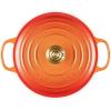 Le Creuset Enameled Cast Iron Signature Round Dutch Oven, 7.25 qt., Sea Salt(Flamme Doree)