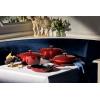 Le Creuset Enameled Cast Iron Signature Round Dutch Oven, 7.25 qt., Sea Salt(Garnet)