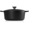 Le Creuset Enameled Cast Iron Signature Round Dutch Oven, 7.25 qt., Sea Salt(Licorice)