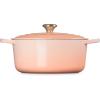 Le Creuset Enameled Cast Iron Signature Round Dutch Oven, 7.25 qt., Sea Salt(Peche)