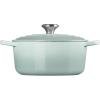 Le Creuset Enameled Cast Iron Signature Round Dutch Oven, 7.25 qt., Sea Salt(Sea Salt)