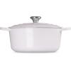 Le Creuset Enameled Cast Iron Signature Round Dutch Oven, 7.25 qt., Sea Salt(Shallot)